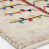 ペルシャ絨毯 ギャッベ ファイン ウール 座布団 手織り ラグ 生命の樹