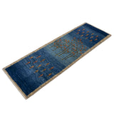 シーラーズ産カシュガイ族の手織りギャッベ 50×150cm