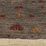 ギャッベ 玄関マット アイボリー 手織り