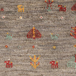 ギャッベ 玄関マット アイボリー 手織り