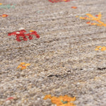 ギャッベ 玄関マット アイボリー 手織り