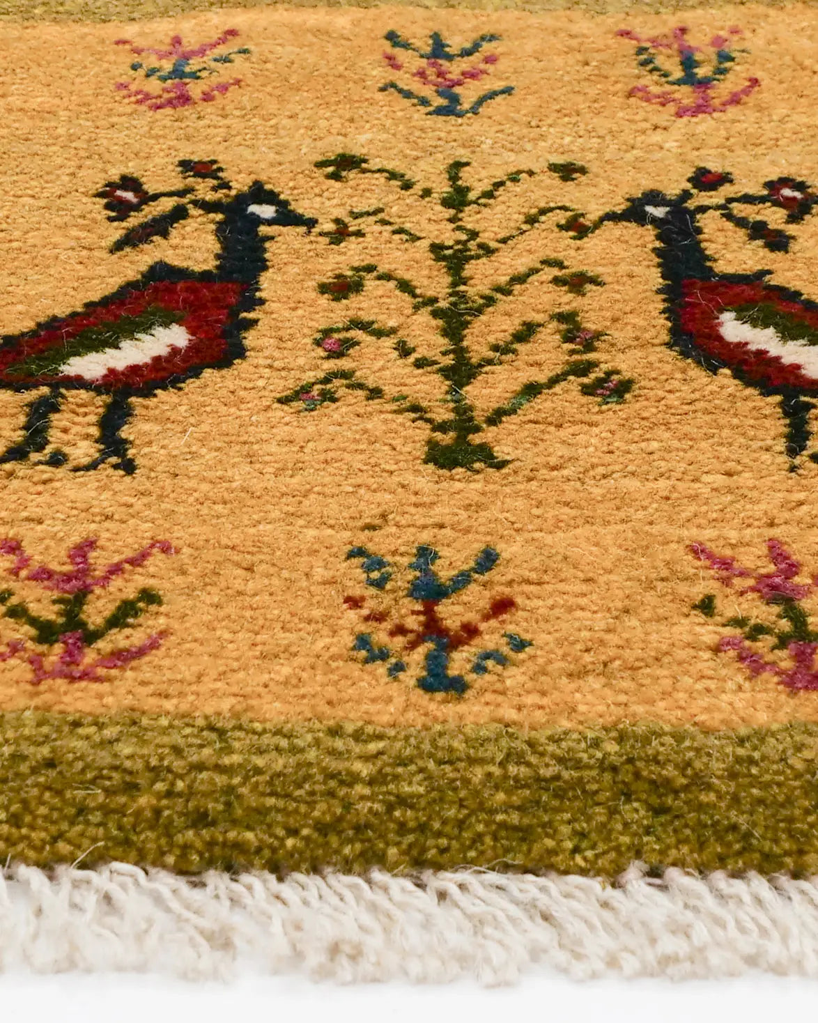 ペルシャギャッベ 約41cm x 41cm|SATHI RUGS ペルシャギャッベ 約41cm x 41cm|SATHI RUGS