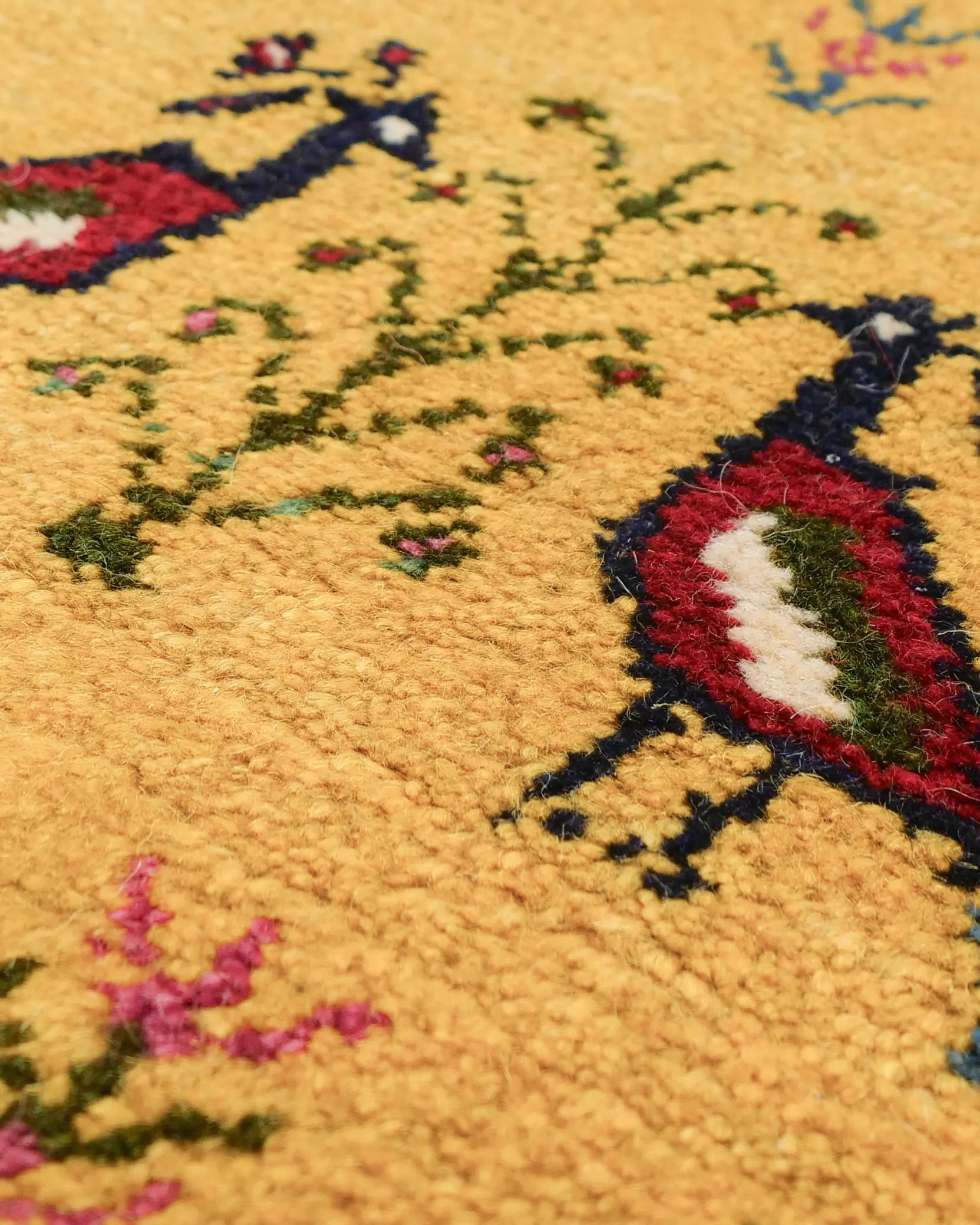 ペルシャギャッベ 約41cm x 41cm|SATHI RUGS ペルシャギャッベ 約41cm x 41cm|SATHI RUGS