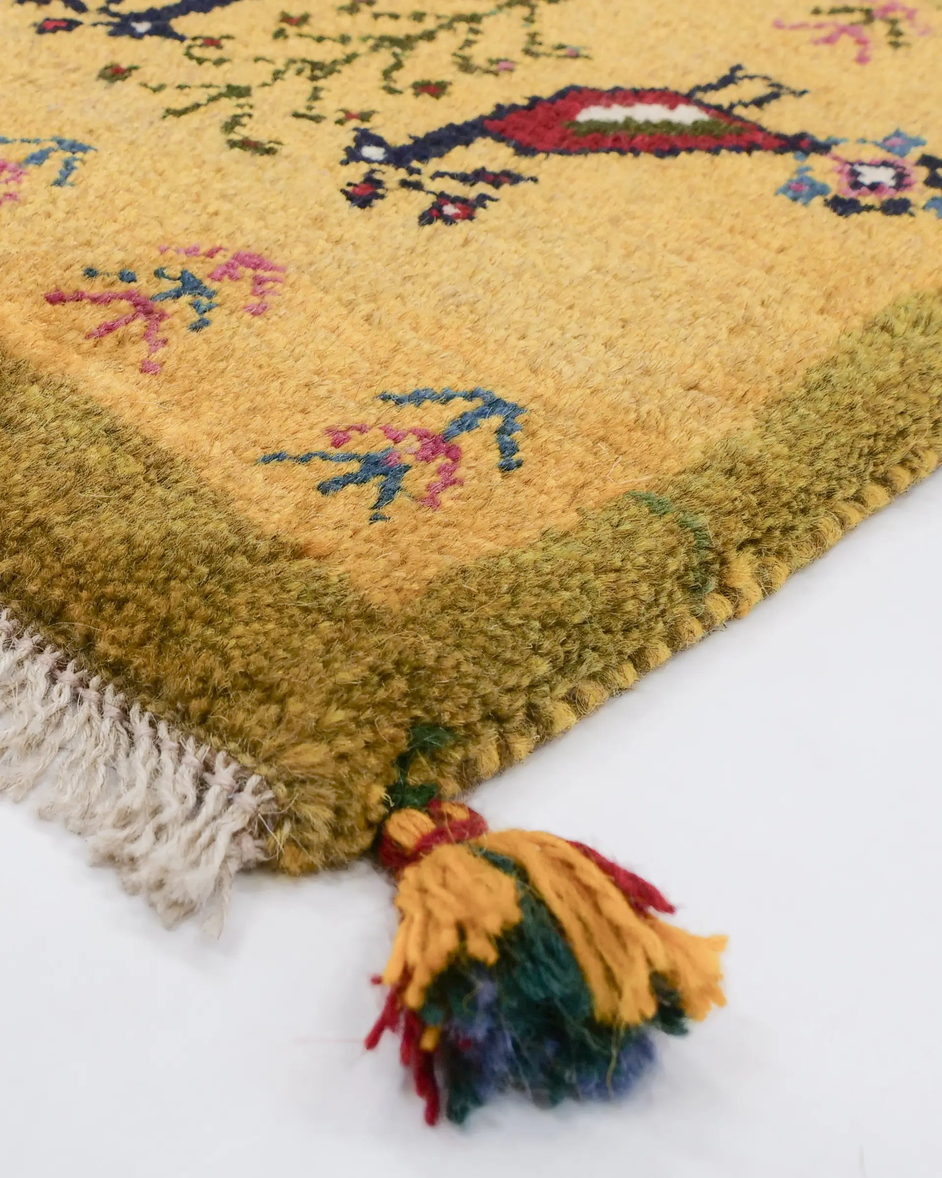 ペルシャギャッベ 約41cm x 41cm|SATHI RUGS ペルシャギャッベ 約41cm x 41cm|SATHI RUGS