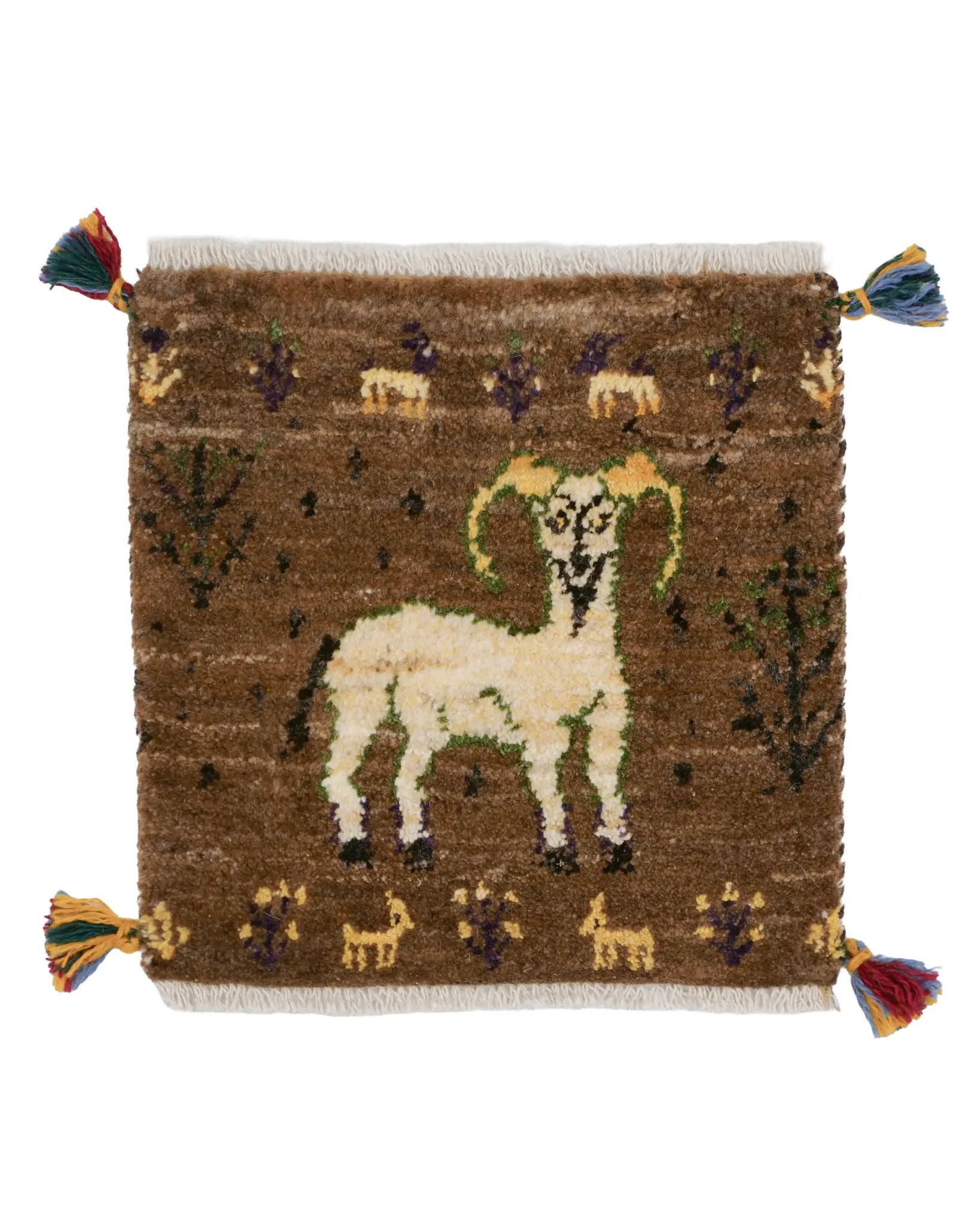 ペルシャギャッベ 約40×41cm|SATHI RUGS ペルシャギャッベ 約40×41cm|SATHI RUGS