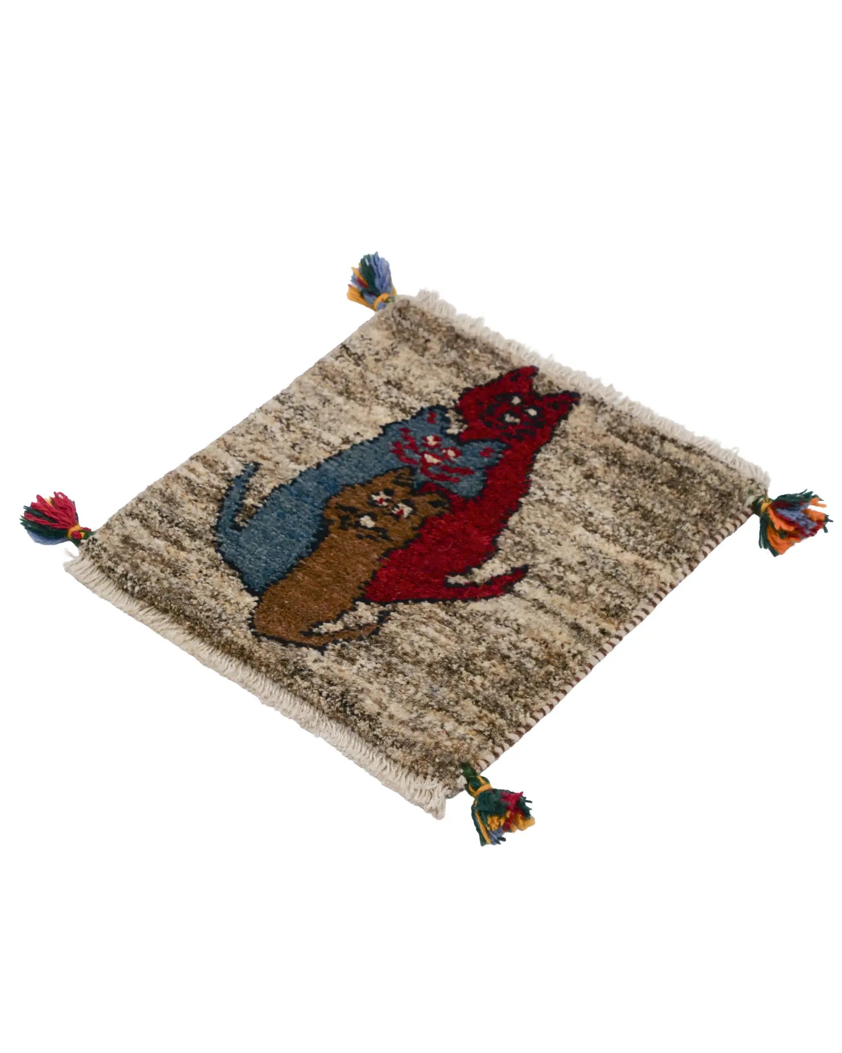 ペルシャギャッベ 約39cm x 40cm｜SATHI RUGS