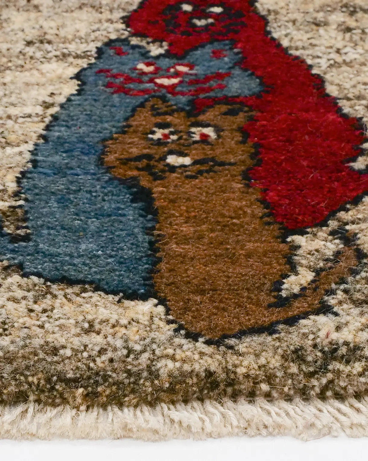 ペルシャギャッベ 約39cm x 40cm｜SATHI RUGS