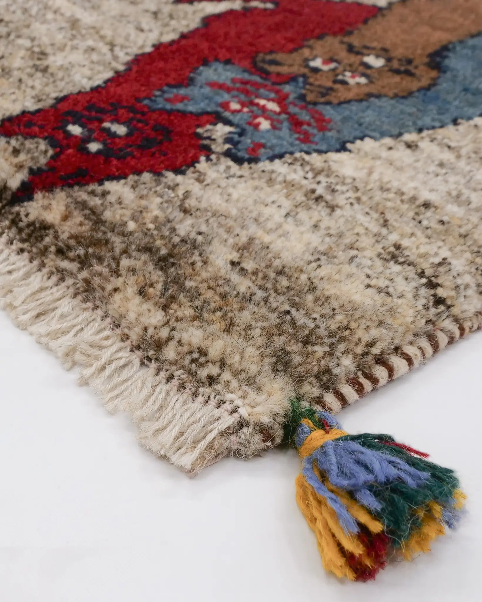ペルシャギャッベ 約39cm x 40cm|SATHI RUGS ペルシャギャッベ 約39cm x 40cm|SATHI RUGS