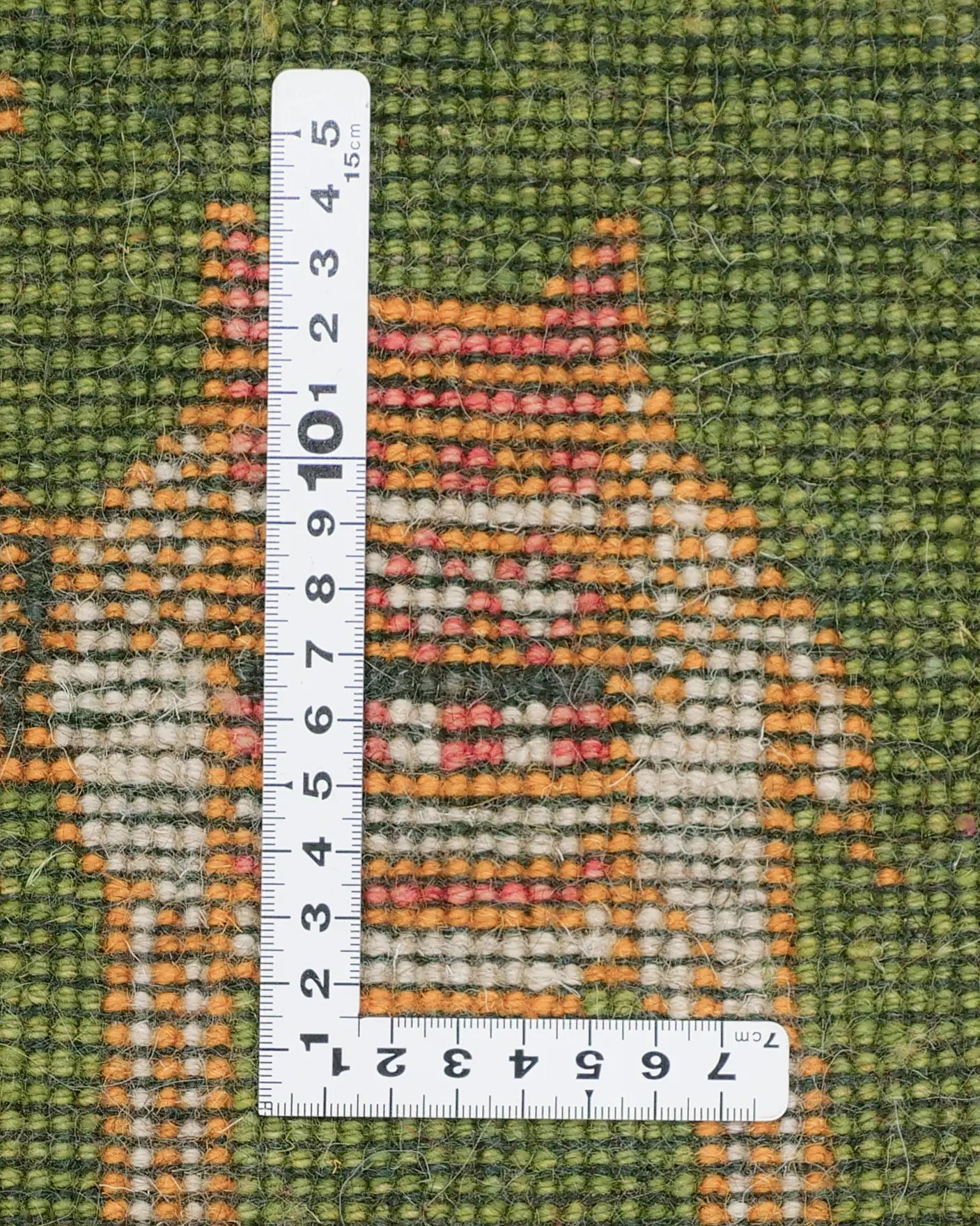 ペルシャ絨毯 ギャッベ 39x40cm 座布団 ラクダ ミニ ラグ 緑 グリーン