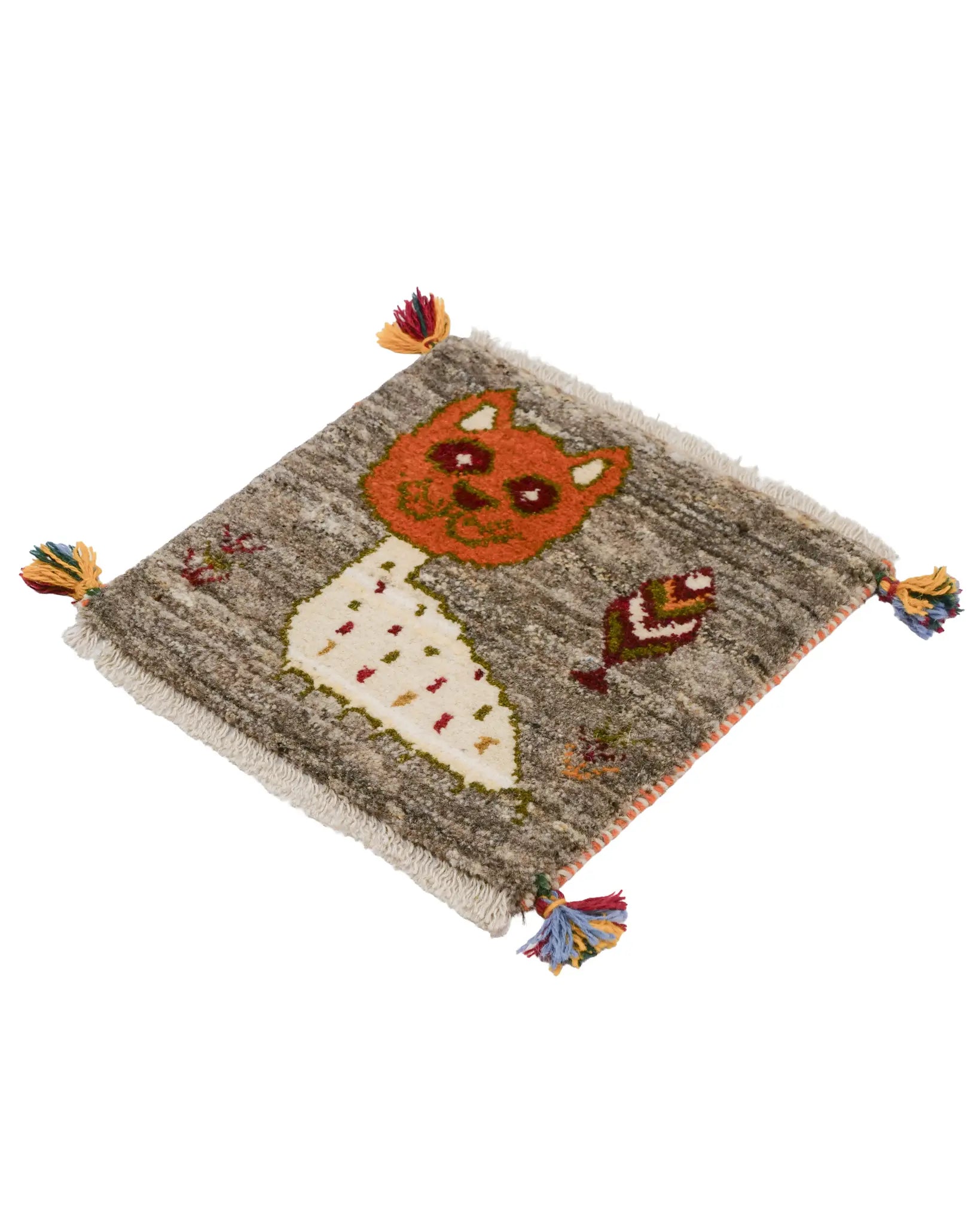ペルシャギャッベ 約41cm x 41cm|SATHI RUGS ペルシャギャッベ 約41cm x 41cm|SATHI RUGS