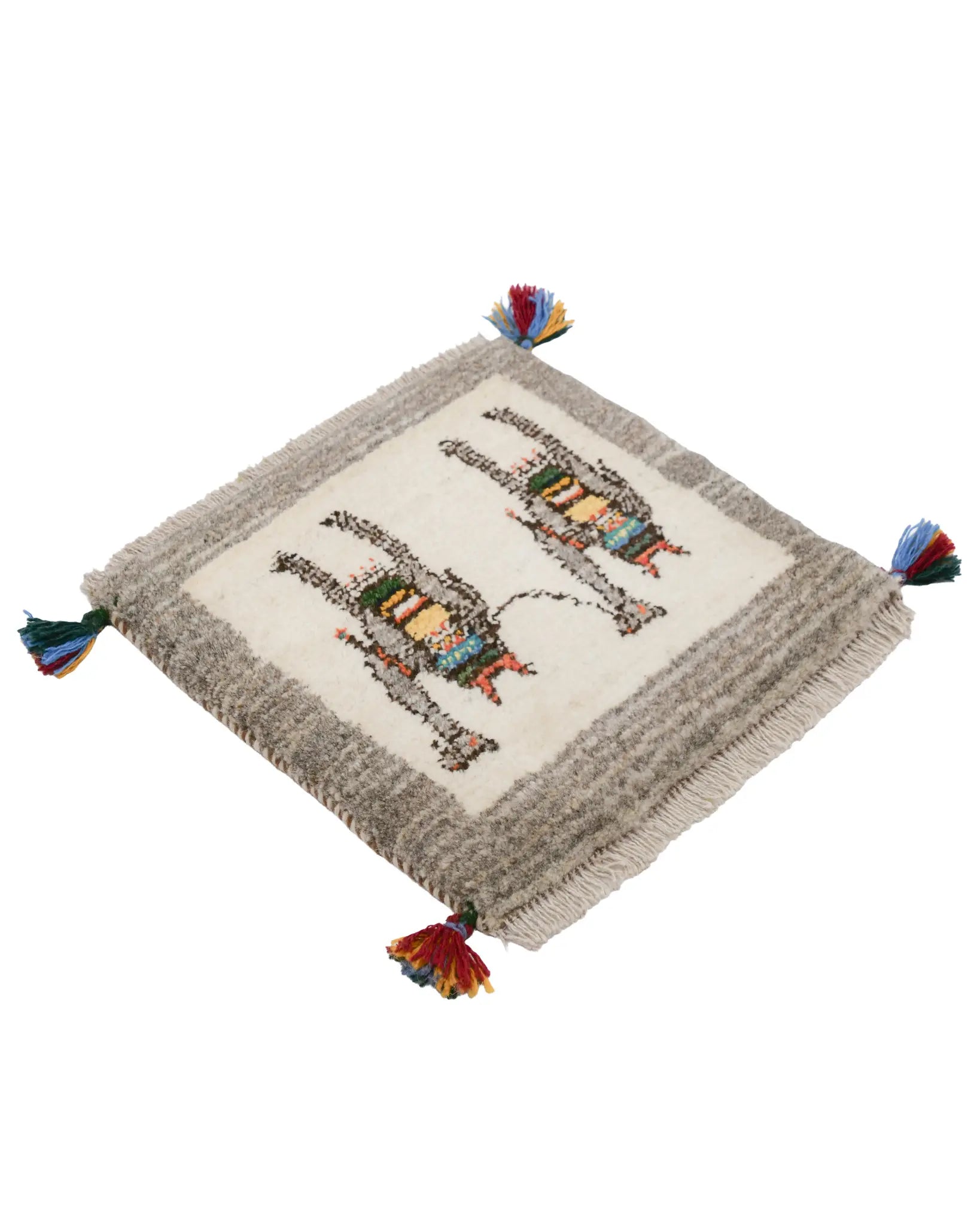 ペルシャ絨毯 ミニギャッベ 44×43cm【専用ページ】 ペルシャ ペルシャ絨毯 ミニギャッベ 44×43cm【専用ページ】 ペルシャ