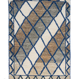 ペルシャギャッベ シーラーズ産 カシュガイ族 手織りウールラグ ひし形模様 約62×89cm