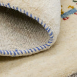 玄関マットサイズの白色のギャッベ