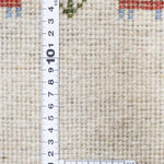 玄関マットサイズの白色のギャッベ織り密度