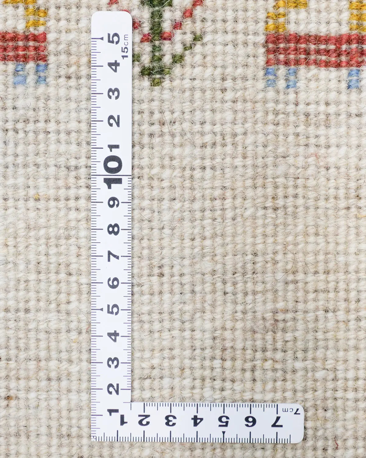 玄関マットサイズの白色のギャッベ織り密度