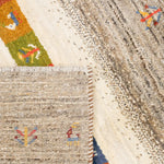 ペルシャギャッベ シーラーズ ボーダー柄 リビングラグ