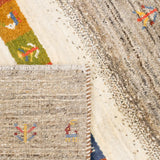 ペルシャギャッベ シーラーズ ボーダー柄 リビングラグ