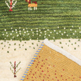 ギャッベ 46x130cm 細長 ランナー 廊下 ペルシャ絨毯