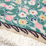 ペルシャ絨毯 ナイン ハート型 緑