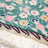 ペルシャ絨毯 ナイン ハート型 緑