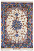 Persian Rug Isfahan Wool & Silk Approx. 132cm x 190cm