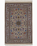 Persian Rug Isfahan Wool & Silk Approx. 127cm x 195cm
