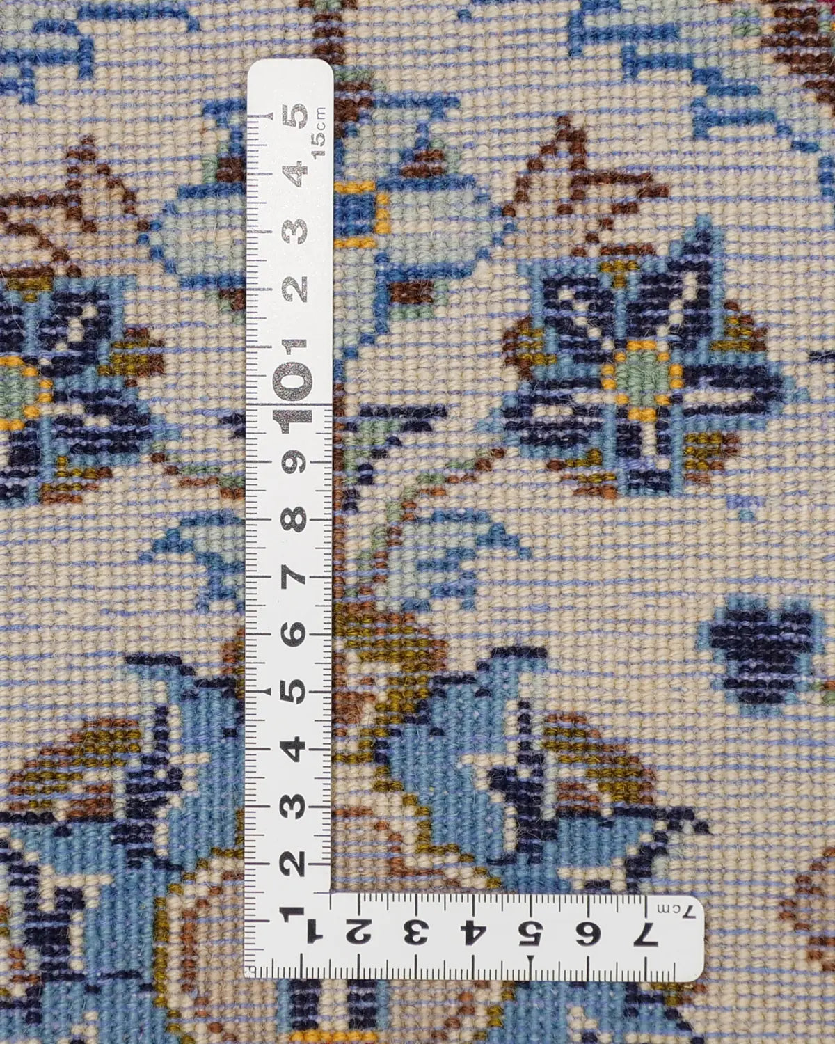 ペルシャ絨毯 カシャーン ウール 白 手織りラグ