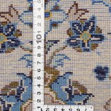 ペルシャ絨毯 カシャーン ウール 白 手織りラグ