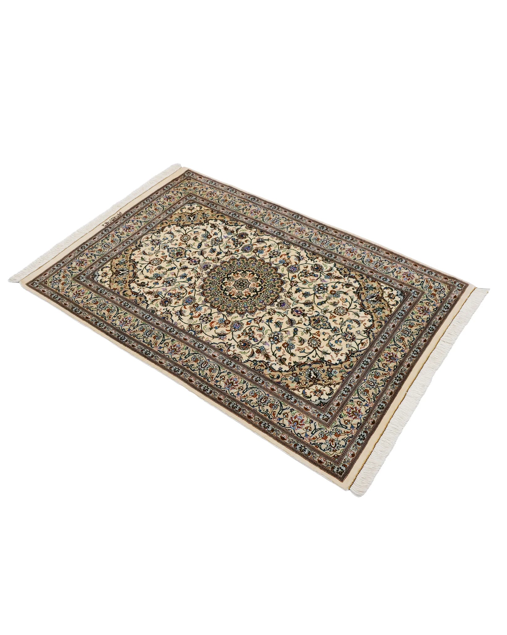 ペルシャ絨毯 カシャーン産 シルク ファッラ工房 80x118cm ペルシャ絨毯 カシャーン産 シルク ファッラ工房 80x118cm