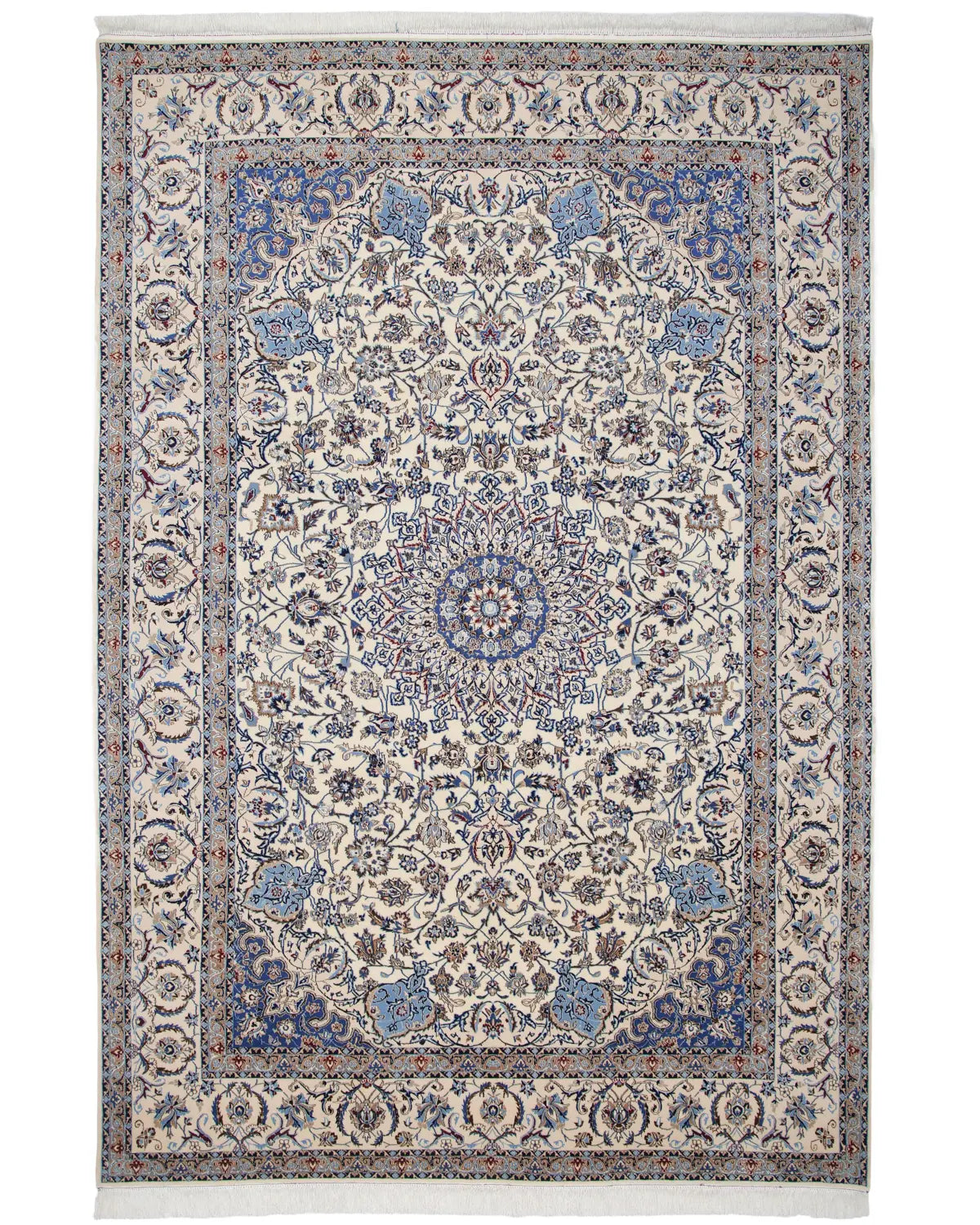 ペルシャ絨毯 ナイン産 ウール&シルク 約208×305cm|SATHI RUGS ペルシャ絨毯 ナイン産 ウール&シルク 約208×305cm|SATHI RUGS