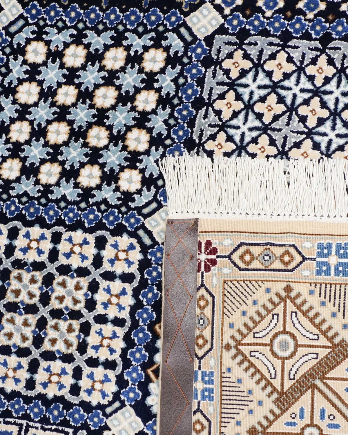 高級ペルシャ絨毯 ナイン ウール 手織り