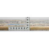 ペルシャウールラグ ナイン産 手織り 大判サイズの厚みがわかる写真