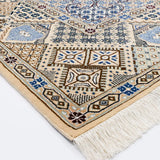 ナイン産ペルシャ絨毯 ウール 手織り リビングラグ