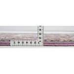 ペルシャ絨毯 ナイン産 40x60cm ウール 紫 玄関マット 手織り