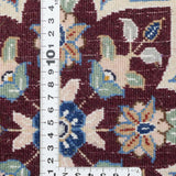 ペルシャ絨毯 ナイン 50x80cm ウール 山吹色 黄色 玄関マット 手織り