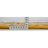 ペルシャ絨毯 ナイン 50x80cm ウール 山吹色 黄色 玄関マット 手織り