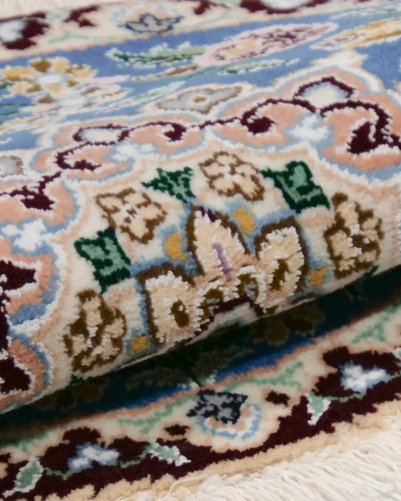 ペルシャ絨毯 ナイン産 ウール 約55cm x 55cm|SATHI RUGS ペルシャ絨毯 ナイン産 ウール 約55cm x 55cm|SATHI RUGS