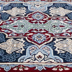 ペルシャ絨毯 ナイン産 60x90cm 玄関マット 赤 レッド 手織りラグ