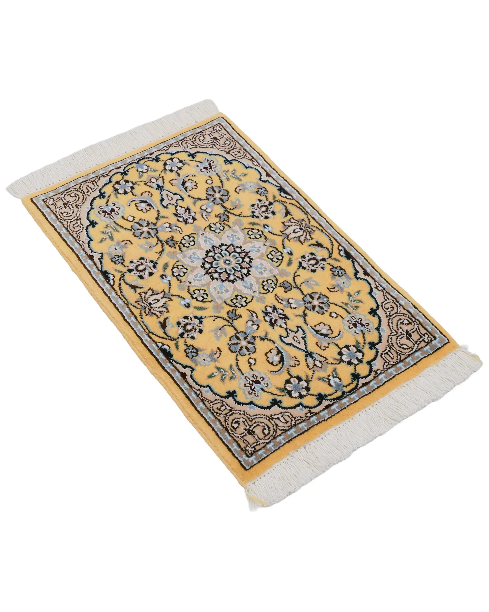 ペルシャ絨毯 ナイン産 約40cm x 61cm|SATHI RUGS ペルシャ絨毯 ナイン産 約40cm x 61cm|SATHI RUGS