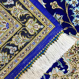ペルシャ絨毯 シルク ブルー