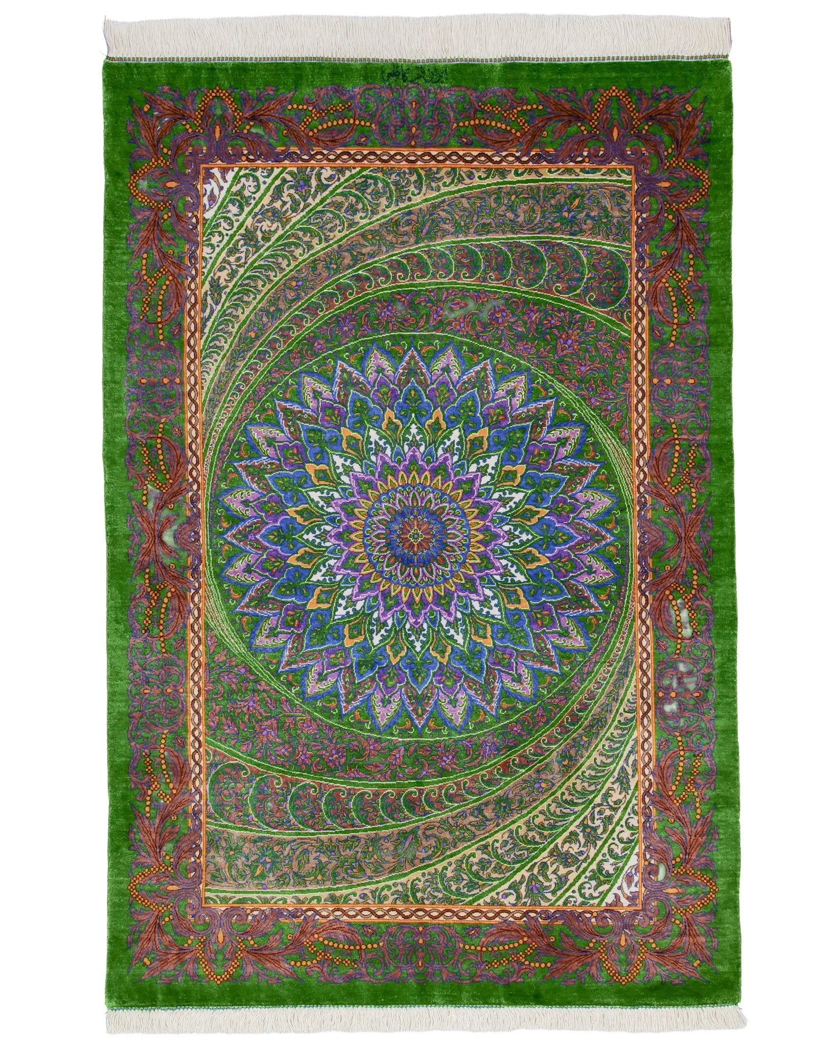 ペルシャ キリム シルク100% ① ペルシャ絨毯 シルク【サティラグス ペルシャ キリム シルク100% ① ペルシャ絨毯 シルク【サティラグス