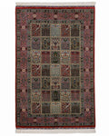 ペルシャ絨毯 クム産 ラジェバード工房 シルク 約80×120cm