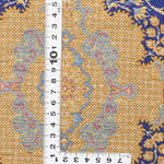 クム産シルクのペルシャ絨毯 エラミ工房 60×90cm 高級手織りラグ 玄関マット 唐草と幾何学メダリオンのデザイン
