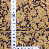 ペルシャ絨毯 サイディ工房  150x212cm クム産 シルク 黒&金 手織り ラグ