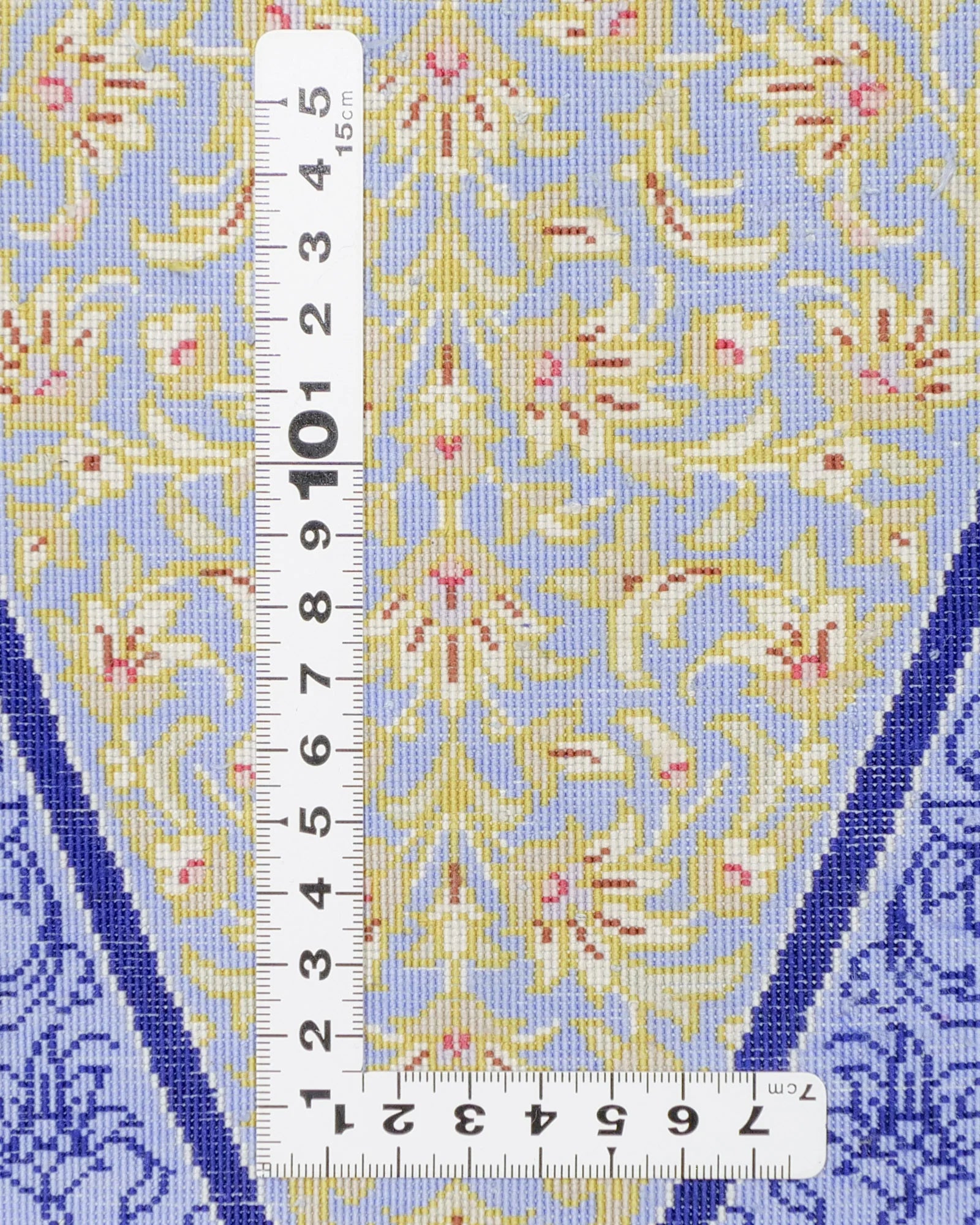 ペルシャ絨毯 クム産 ムサビ工房 シルク 130x200cm 星形メダリオン 唐草模様 手織り 高級ラグ