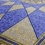 ペルシャ絨毯 クム産 ムサビ工房 シルク 130x200cm 星形メダリオン 唐草模様 手織り 高級ラグ
