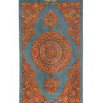 クム産サイディ工房シルクペルシャ絨毯 80×50cm 全体画像