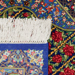 SATHI RUGS クム産ペルシャ絨毯 シルク製 花模様 玄関マット