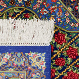 SATHI RUGS クム産ペルシャ絨毯 シルク製 花模様 玄関マット