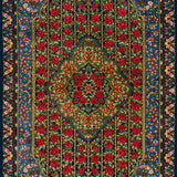 ラジャビヤン工房 ペルシャ絨毯 シルク 花紋様